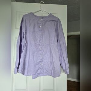 Old Navy Women's Lavender Button Down Shirt